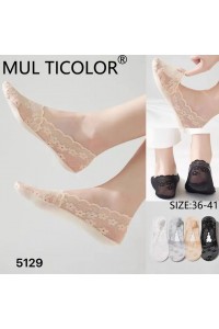 SET TALPICI DAMA, 6 PERECHI, MODEL CU FLOARE 5129 (MODEL NOU!)