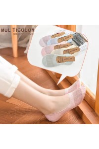 SET TALPICI DAMA, 10 PERECHI, CU MODEL BANDA TEXTURATA TRANSPARENTA